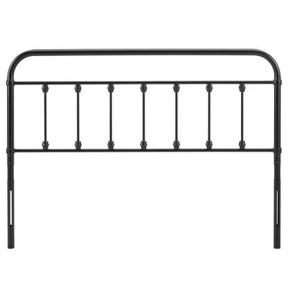 Sage King Metal Headboard, Metal, Black, 21353