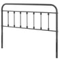 Sage King Metal Headboard, Metal, Grey Gray, 21355