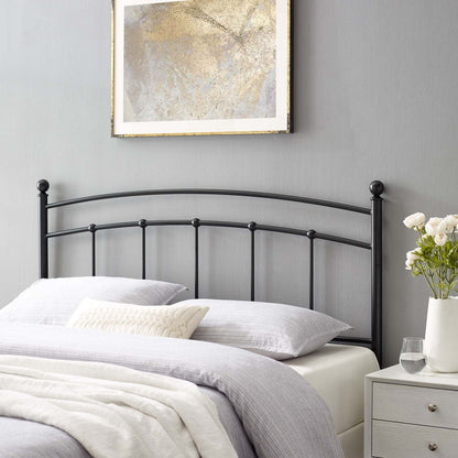 Abigail Full Metal Headboard, Metal, Black, 21361