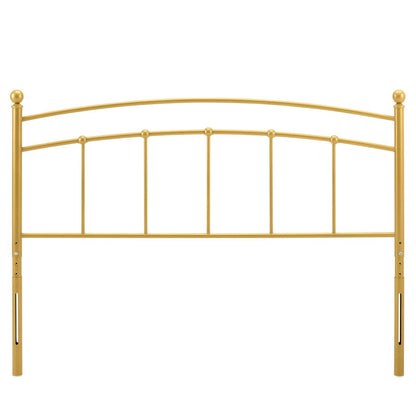 Abigail Full Metal Headboard, Metal, Gold, 21362