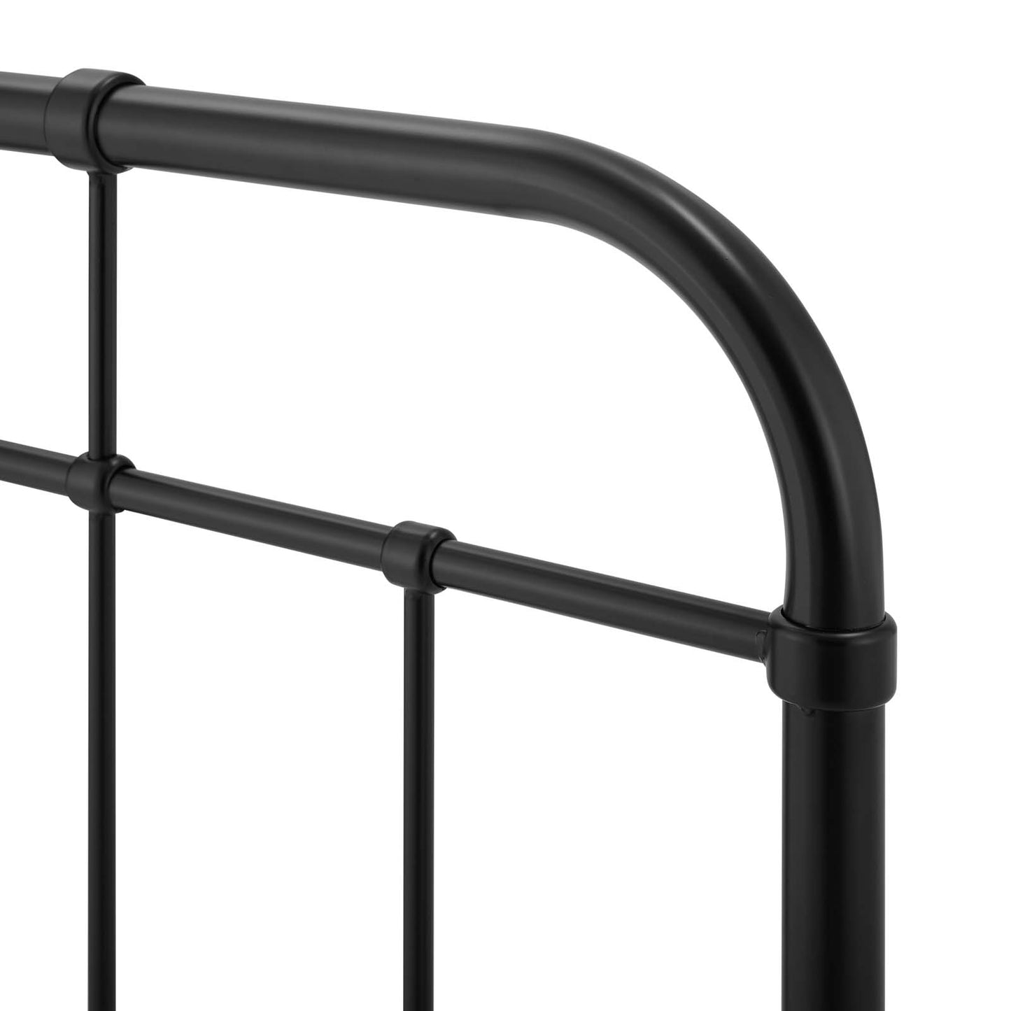 Alessia Twin Metal Headboard, Metal, Black, 21373