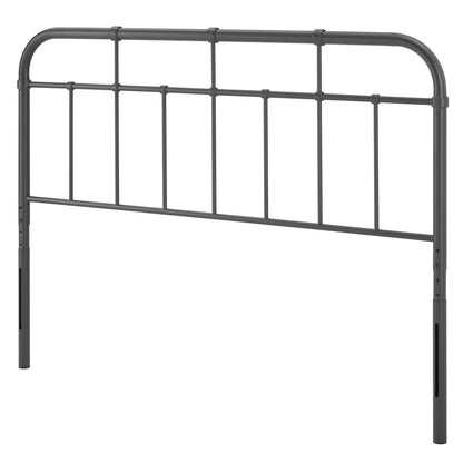 Alessia Twin Metal Headboard, Metal, Grey Gray, 21375