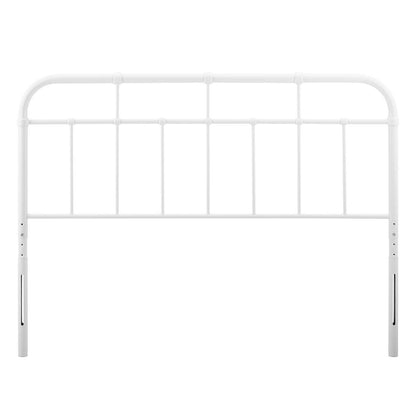 Alessia Twin Metal Headboard, Metal, White, 21376