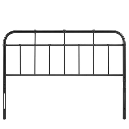 Alessia Full Metal Headboard, Metal, Black, 21377