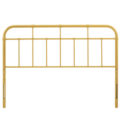 Alessia Full Metal Headboard, Metal, Gold, 21378