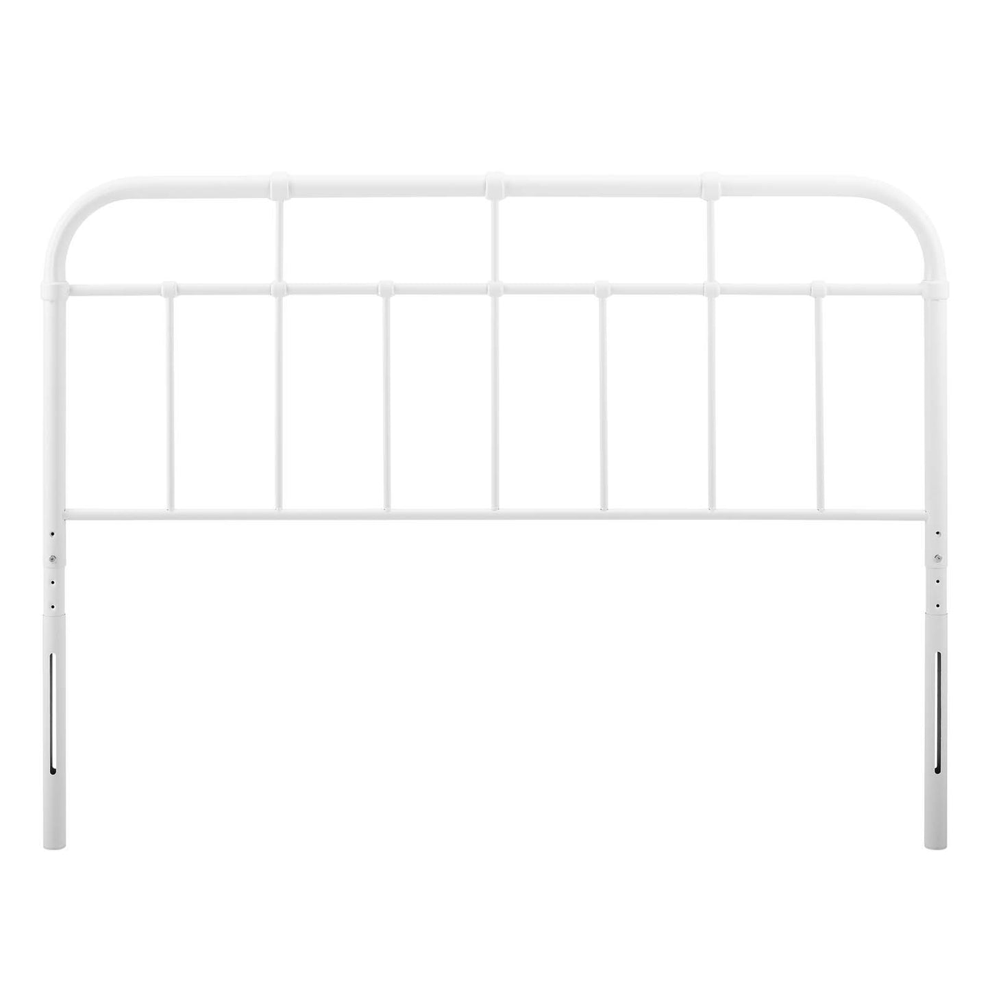 Alessia Full Metal Headboard, Metal, White, 21380