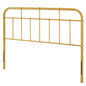 Alessia Queen Metal Headboard, Metal, Gold, 21382