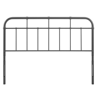 Alessia Queen Metal Headboard, Metal, Grey Gray, 21383
