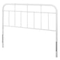 Alessia Queen Metal Headboard, Metal, White, 21384