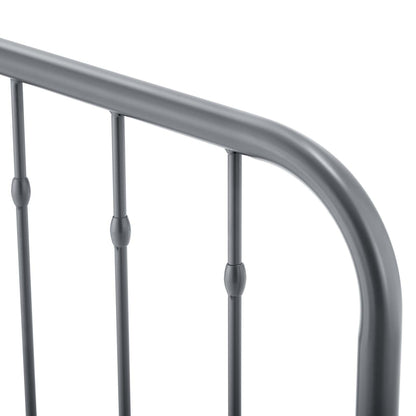 Lennon Twin Metal Headboard, Metal, Grey Gray, 21391