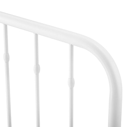 Lennon Full Metal Headboard, Metal, White, 21396