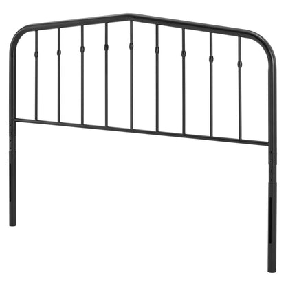 Lennon Queen Metal Headboard, Metal, Black, 21397