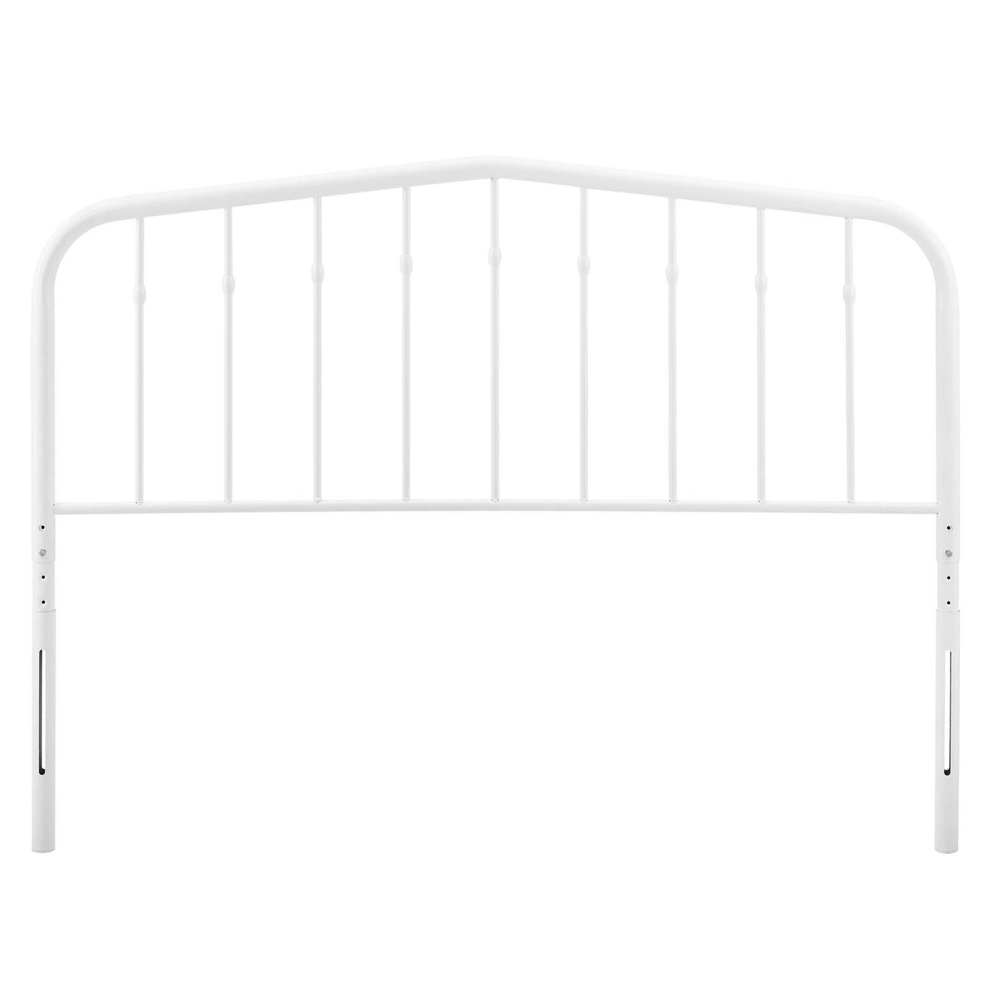 Lennon King Metal Headboard, Metal, White, 21404