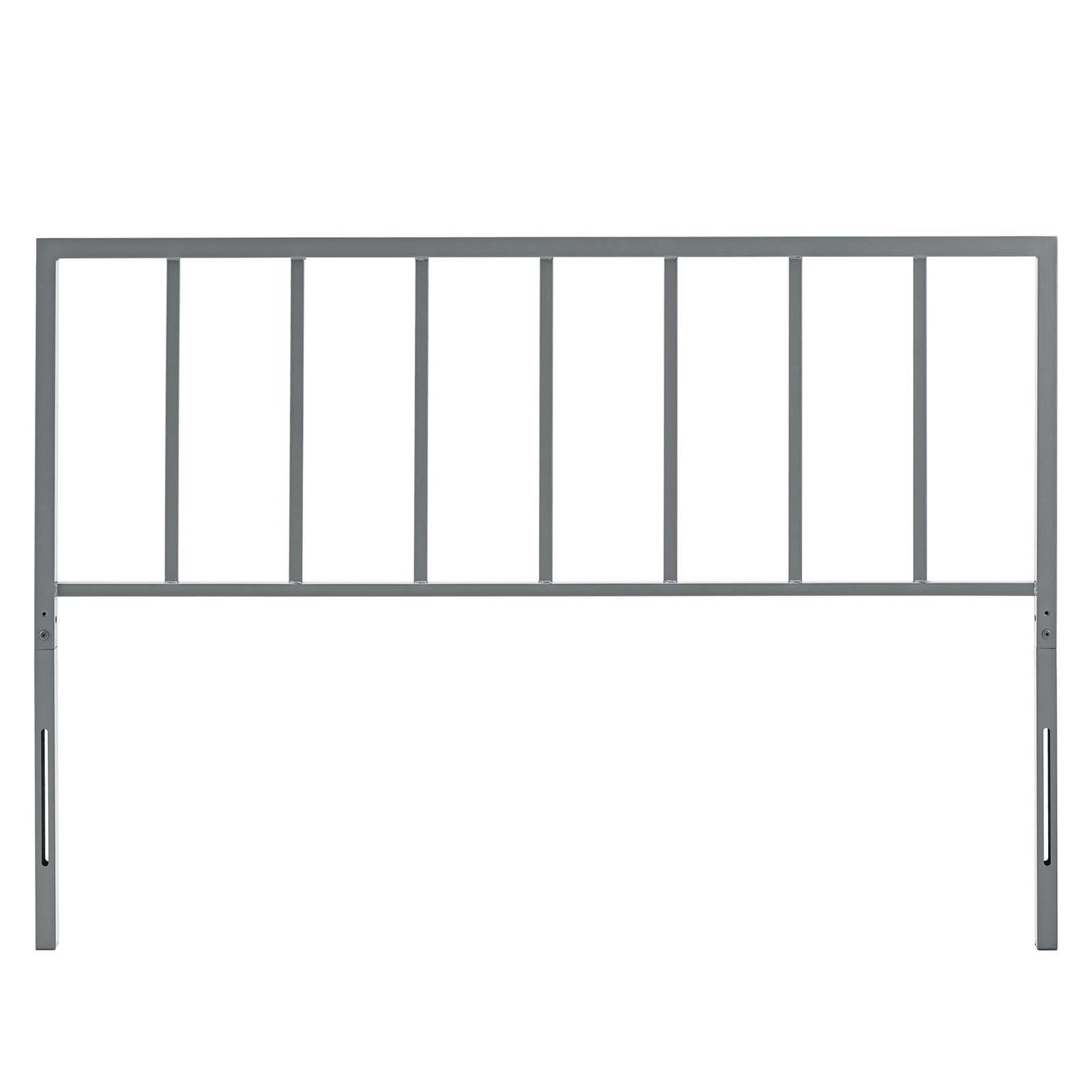 Tatum Twin Metal Headboard, Metal Steel, Grey Gray, 21407