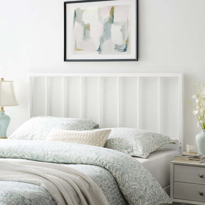 Tatum Twin Metal Headboard, Metal Steel, White, 21408