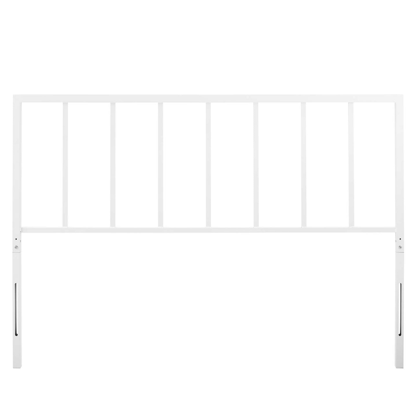 Tatum Full Metal Headboard, Metal Steel, White, 21412
