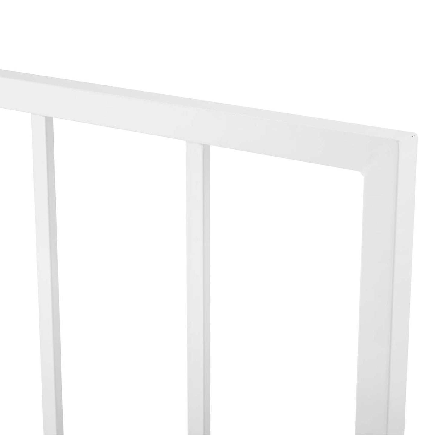 Tatum Full Metal Headboard, Metal Steel, White, 21412