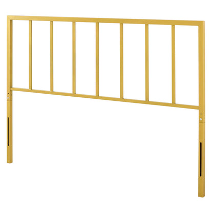 Tatum Queen Headboard, Metal Steel, Gold, 21414