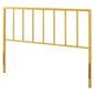 Tatum Queen Headboard, Metal Steel, Gold, 21414