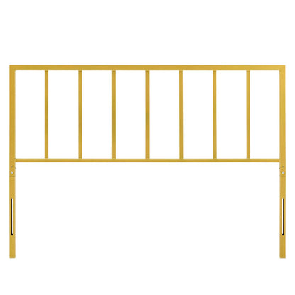 Tatum Queen Headboard, Metal Steel, Gold, 21414