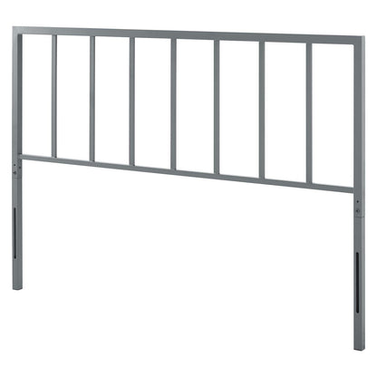 Tatum Queen Headboard, Metal Steel, Grey Gray, 21415