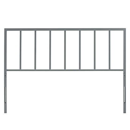 Tatum Queen Headboard, Metal Steel, Grey Gray, 21415