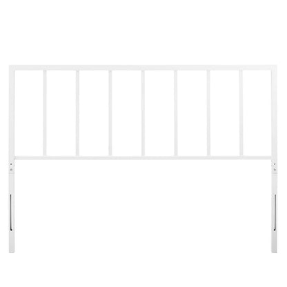 Tatum Queen Headboard, Metal Steel, White, 21416