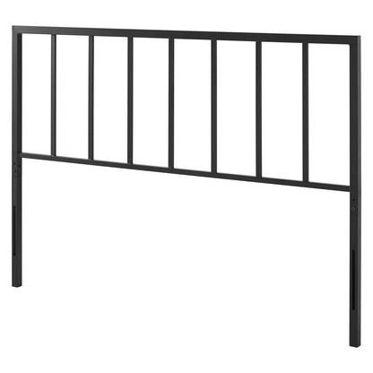 Tatum King Metal Headboard, Metal Steel, Black, 21417