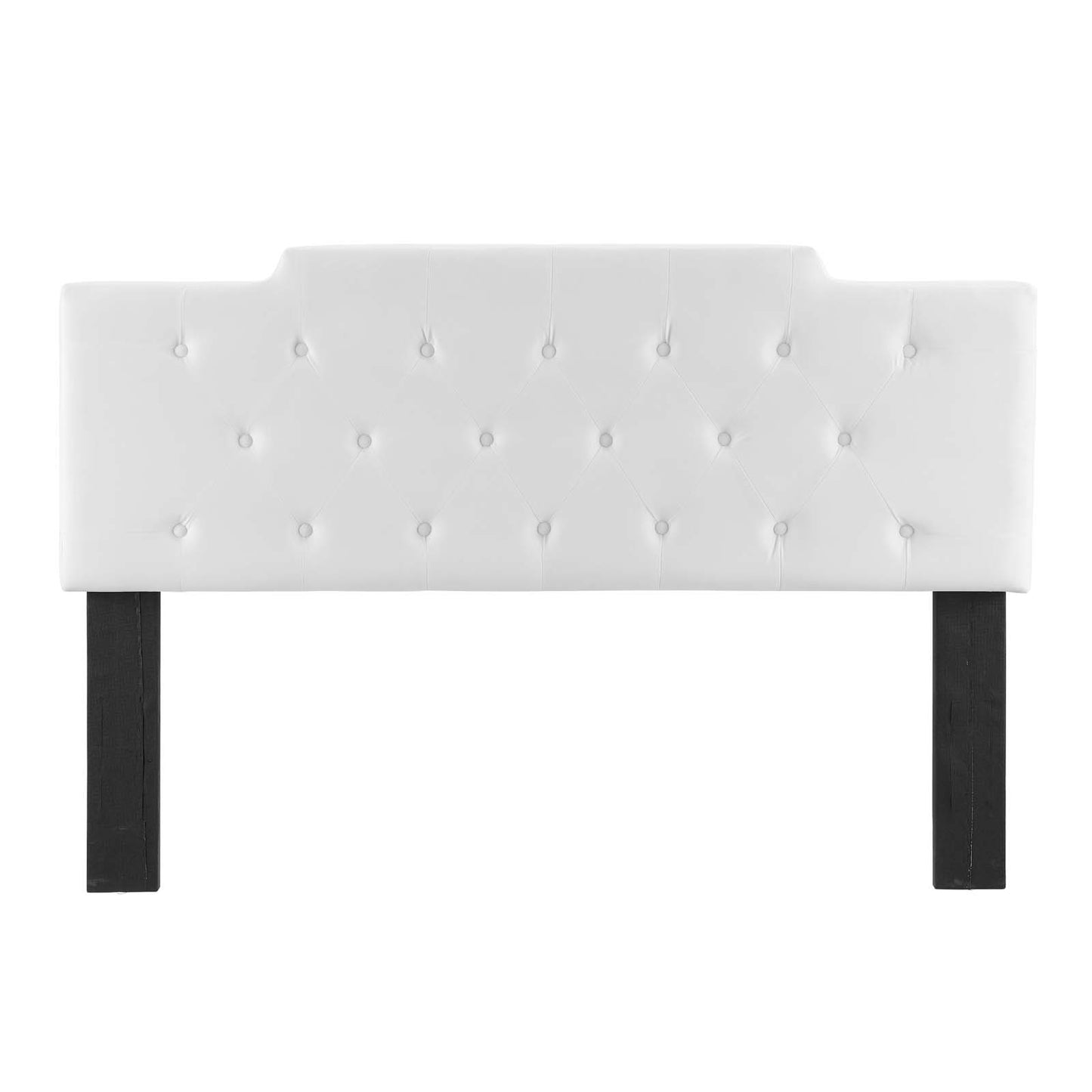 Juliet Tufted Full/Queen Performance Velvet Headboard, Velvet, White, 21472