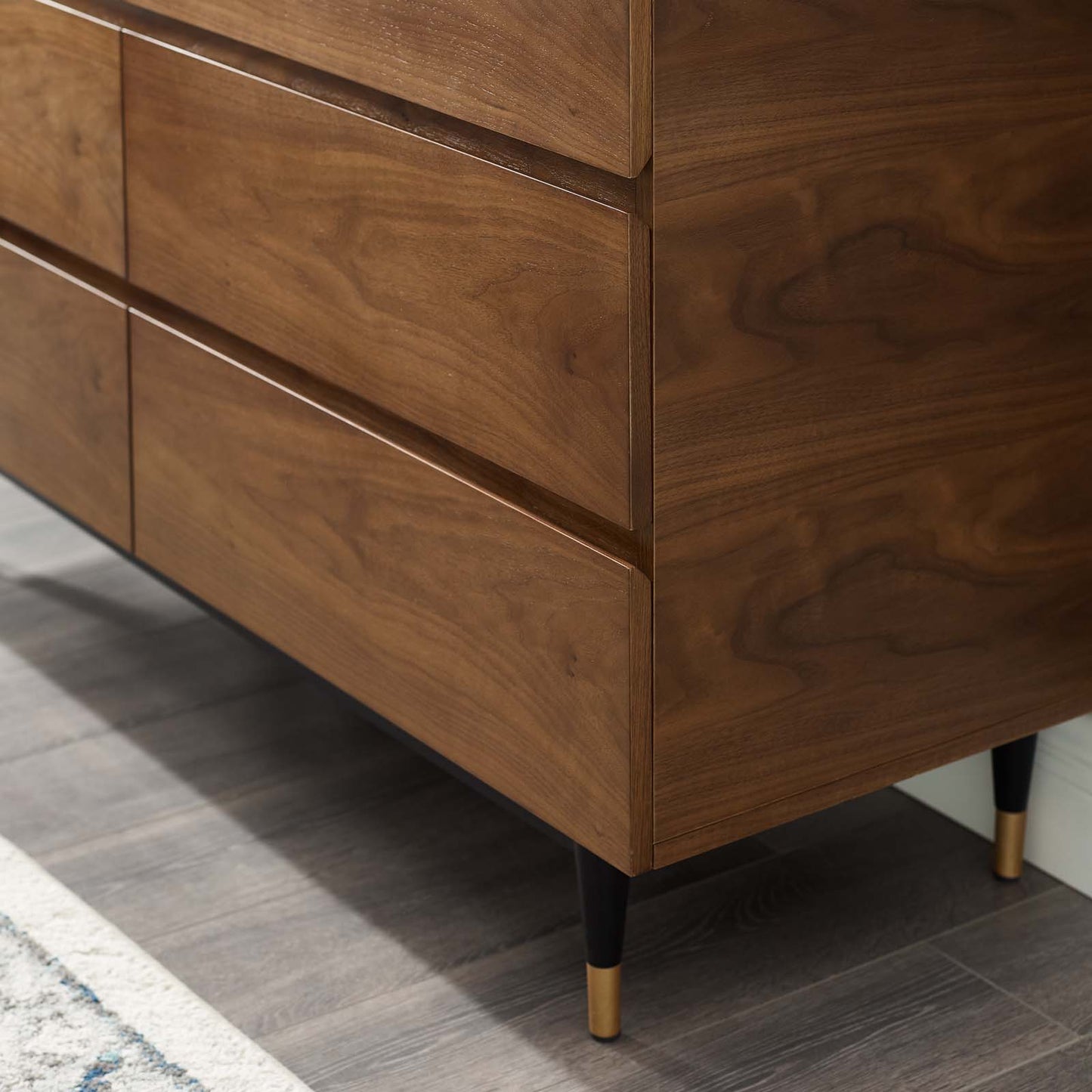 Caima 6-Drawer 	Dresser, Wood, Brown Walnut, 21480