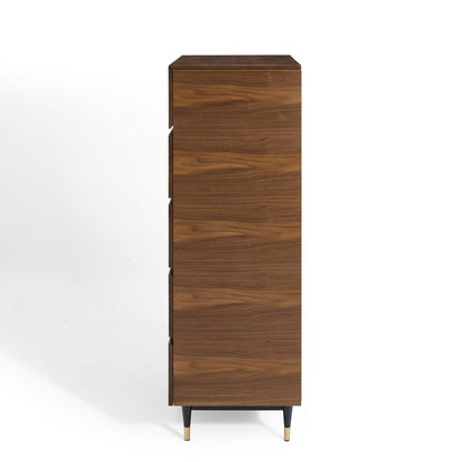 Caima Wood Chest, Wood, Brown Walnut, 21481