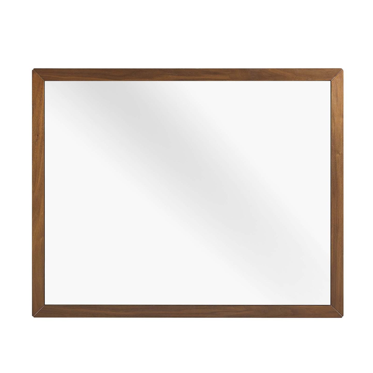 Caima Mirror, Wood, Brown Walnut, 21482