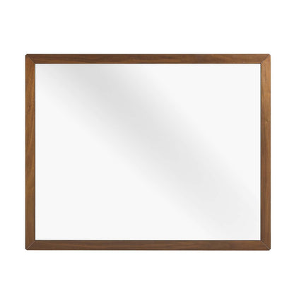 Caima Mirror, Wood, Brown Walnut, 21482