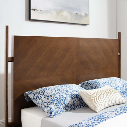 Kali Wood Queen Platform Bed, Wood, Brown Walnut, 21483