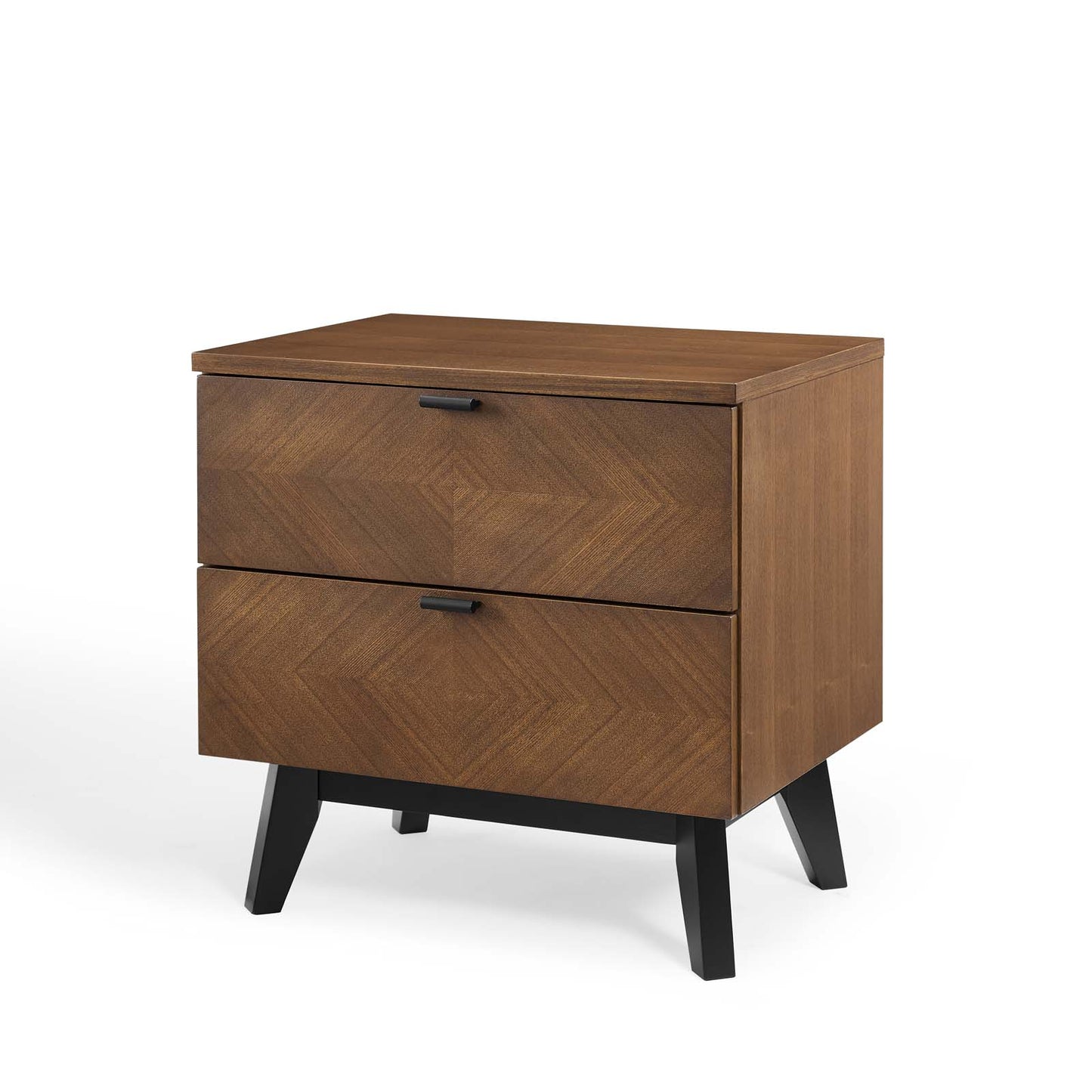 Kali Wood Nightstand, Wood, Brown Walnut, 21484