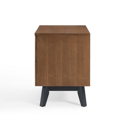 Kali Wood Nightstand, Wood, Brown Walnut, 21484