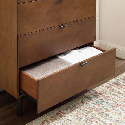 Kali Wood Chest, Wood, Brown Walnut, 21486