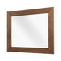 Kali Wall Mirror, Wood, Brown Walnut, 21487