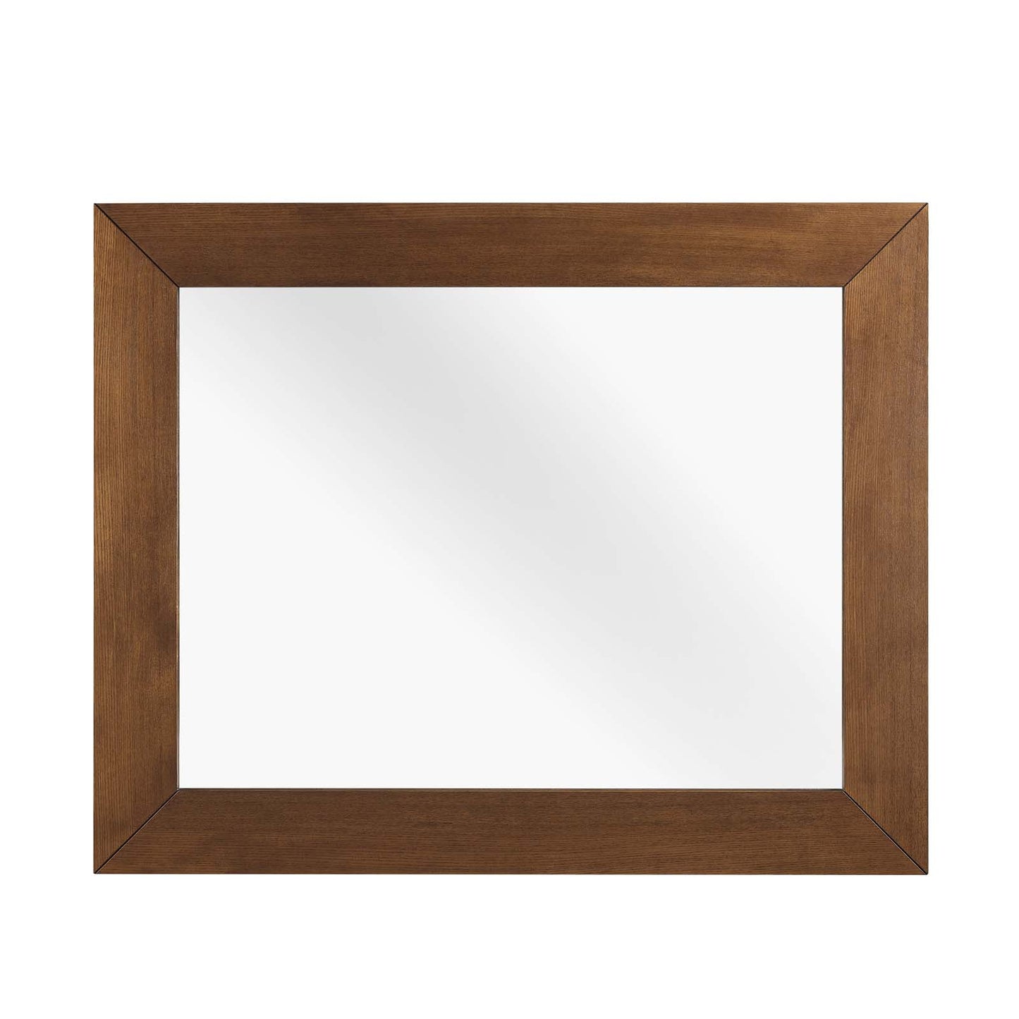Kali Wall Mirror, Wood, Brown Walnut, 21487