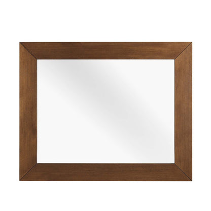 Kali Wall Mirror, Wood, Brown Walnut, 21487