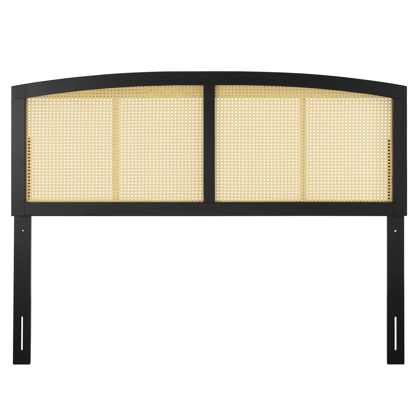 Halcyon Cane Full Headboard, Wood, Black, 21506