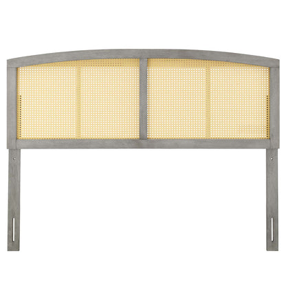 Halcyon Cane Full Headboard, Wood, Grey Gray, 21507