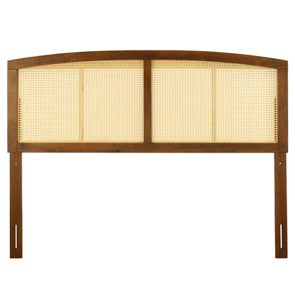 Halcyon Cane Full Headboard, Wood, Brown Walnut, 21508
