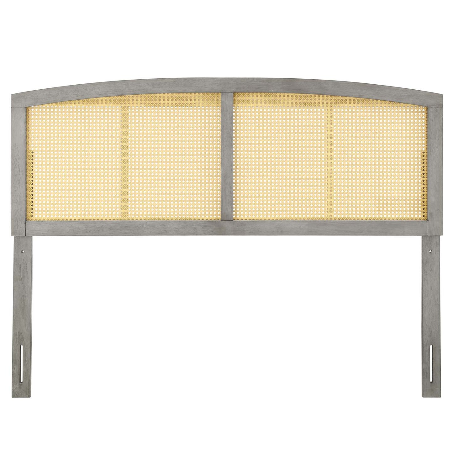 Halcyon Cane Queen Headboard, Wood, Grey Gray, 21510