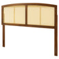 Halcyon Cane Queen Headboard, Wood, Brown Walnut, 21511