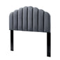 Veronique Twin Performance Velvet Headboard, Velvet, Dark Grey Gray, 21515