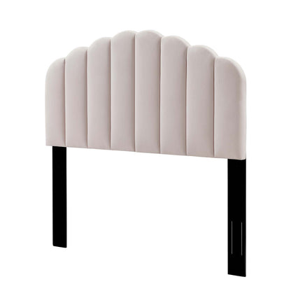 Veronique Full/Queen Performance Velvet Headboard, Velvet, Pink, 21528