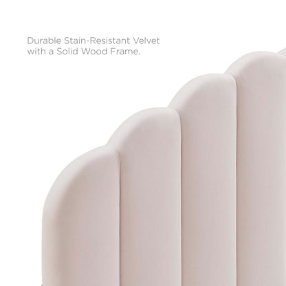 Veronique Full/Queen Performance Velvet Headboard, Velvet, Pink, 21528