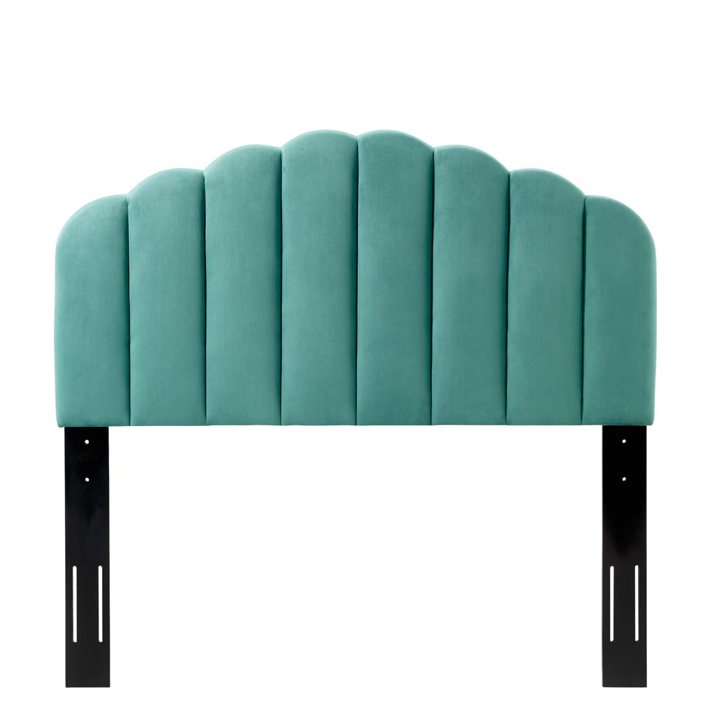 Veronique Full/Queen Performance Velvet Headboard, Velvet, Teal Blue, 21529