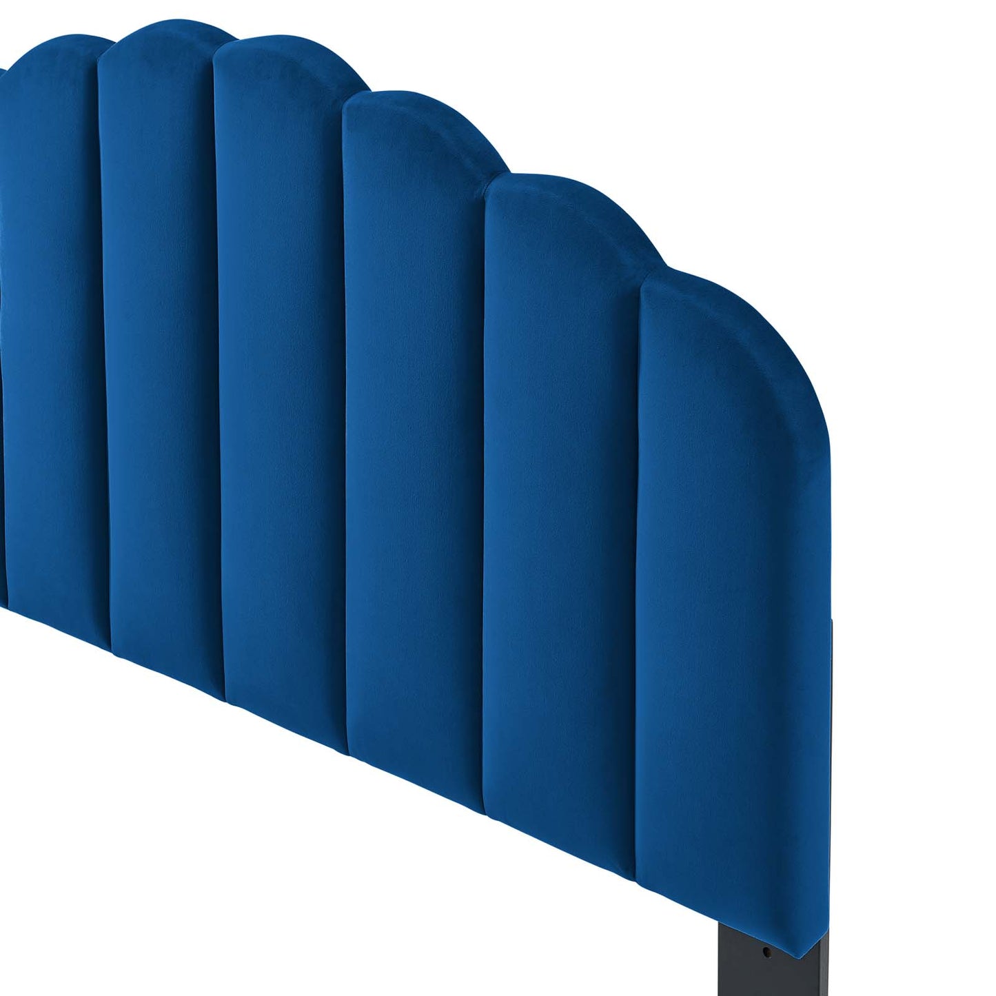 Veronique King/California King Performance Velvet Headboard, Velvet, Blue Navy, 21535